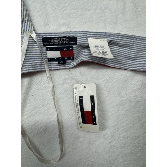 Vintage 90s Tommy Hilfiger American Flag Halter Top Women's Large Reversible NWT - Picture 9 of 14